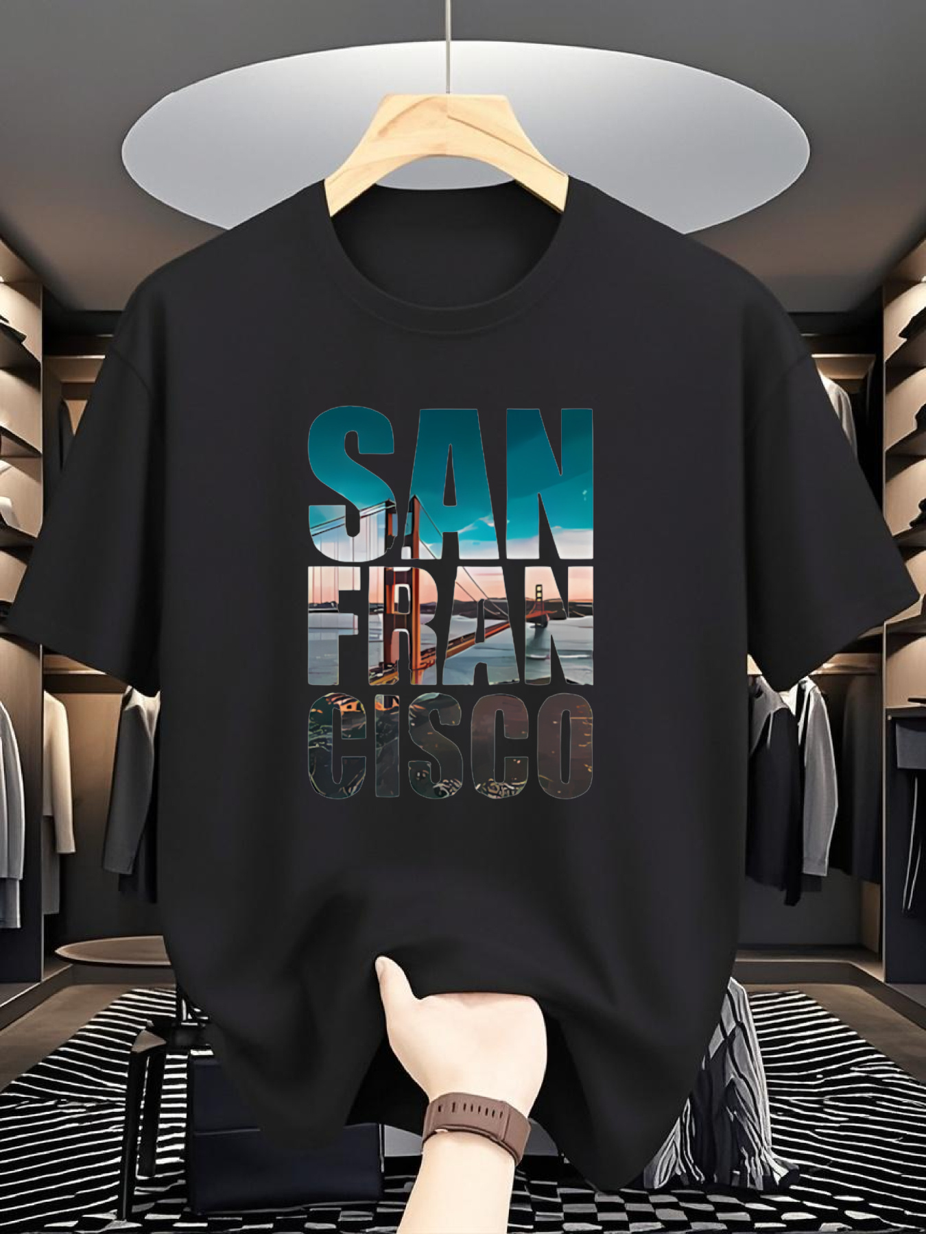Tee Graphic Print - Men's SAN FRAN CISCO Graphic T-Shirt