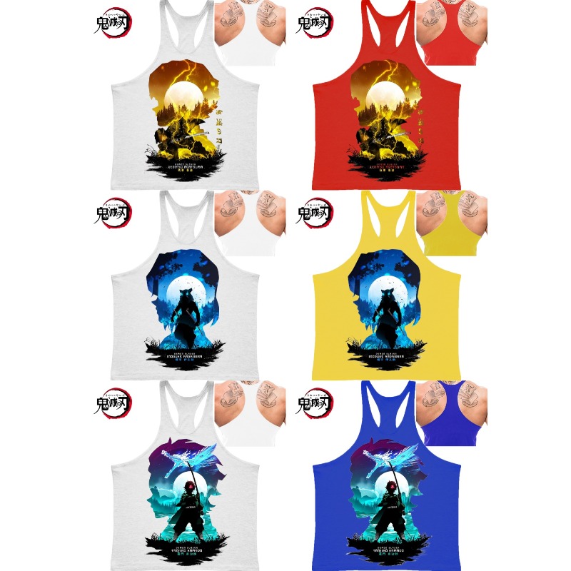 Tank Top Muscle - (Demon Slayer) GYM Mens Tank Top