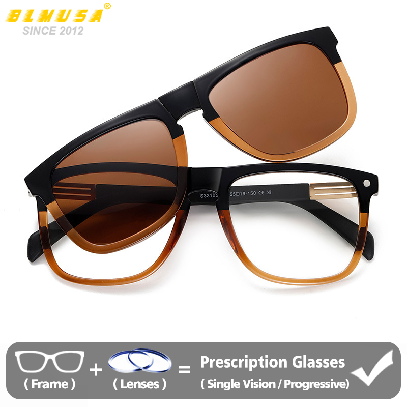 Sunglasses Aviator Polarized - BLMUSA Fashion Aviator Magnetic Driving Polarized
