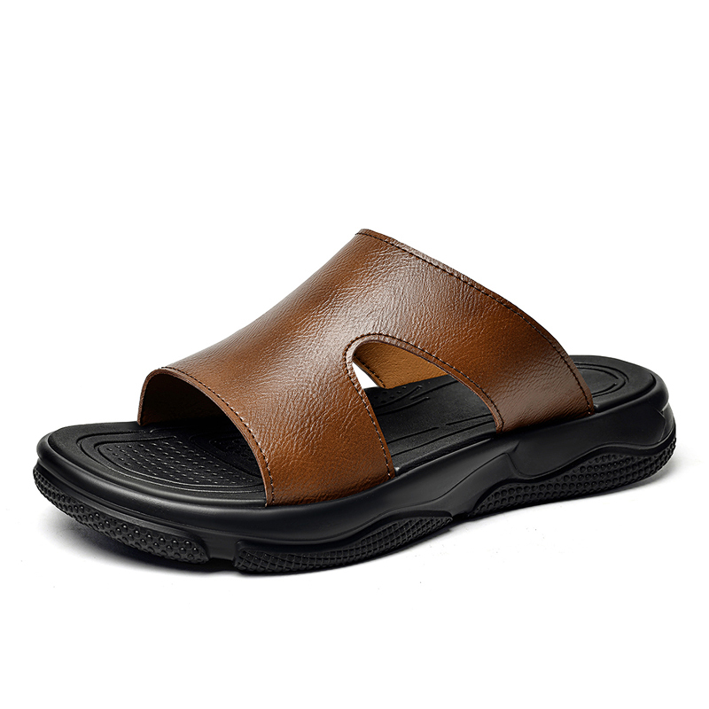 Men's Leather Slide Sandals No - مراجعة Flip Flop Leather Men وسعره
