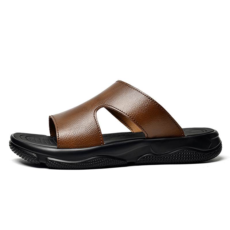 Men's Leather Slide Sandals No - مراجعة Flip Flop Leather Men وسعره