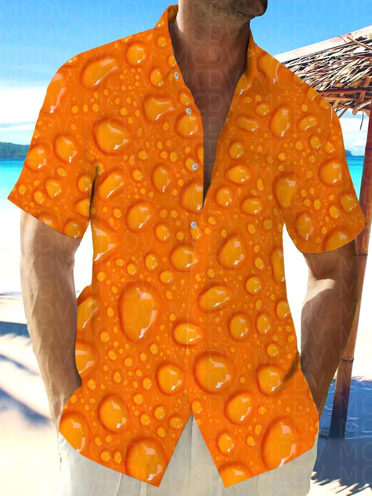 Star Pattern Style Men's Hawai - مراجعة Shirt Camp Collar وسعره