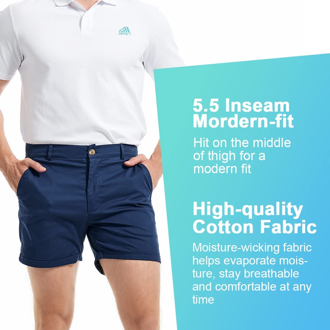 AIMPACT Men's Summer Slim-fit  - مراجعة Shorts Chino Slim وسعره