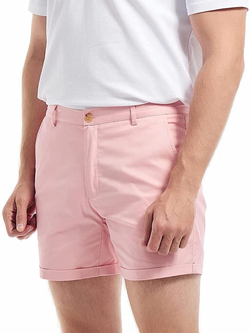 AIMPACT Men's Summer Slim-fit  - مراجعة Shorts Chino Slim وسعره