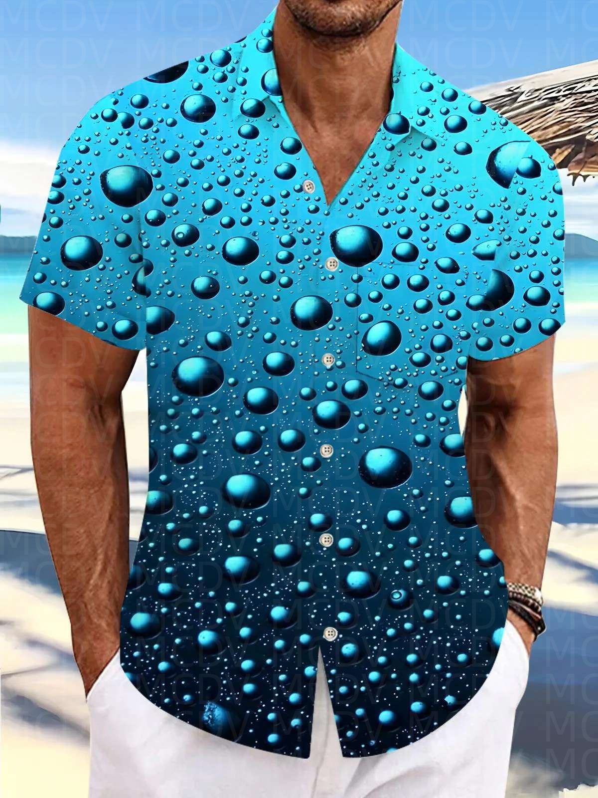 Trump Pattern Men's Hawaiian S - مراجعة Shirt Camp Collar وسعره