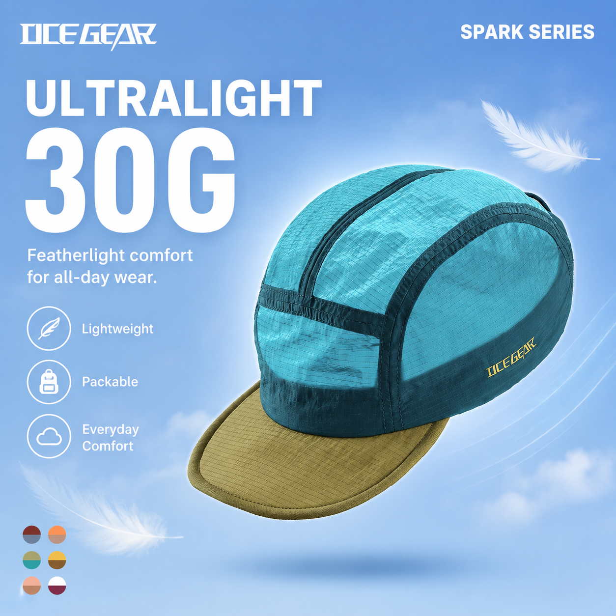 30g Ultralight 5 Panel Hiking  - مراجعة Packable Hat Nylon وسعره