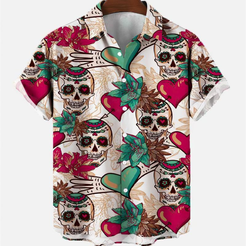 Summer Men's Fashion Casual So - مراجعة Resort Shirt Floral وسعره