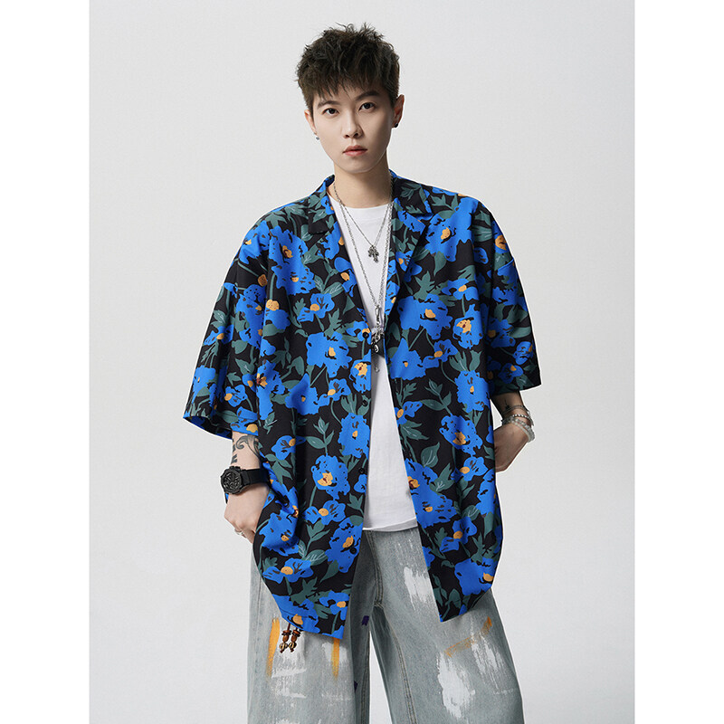 Summer Vintage Floral Print Lo - مراجعة Resort Shirt Floral وسعره