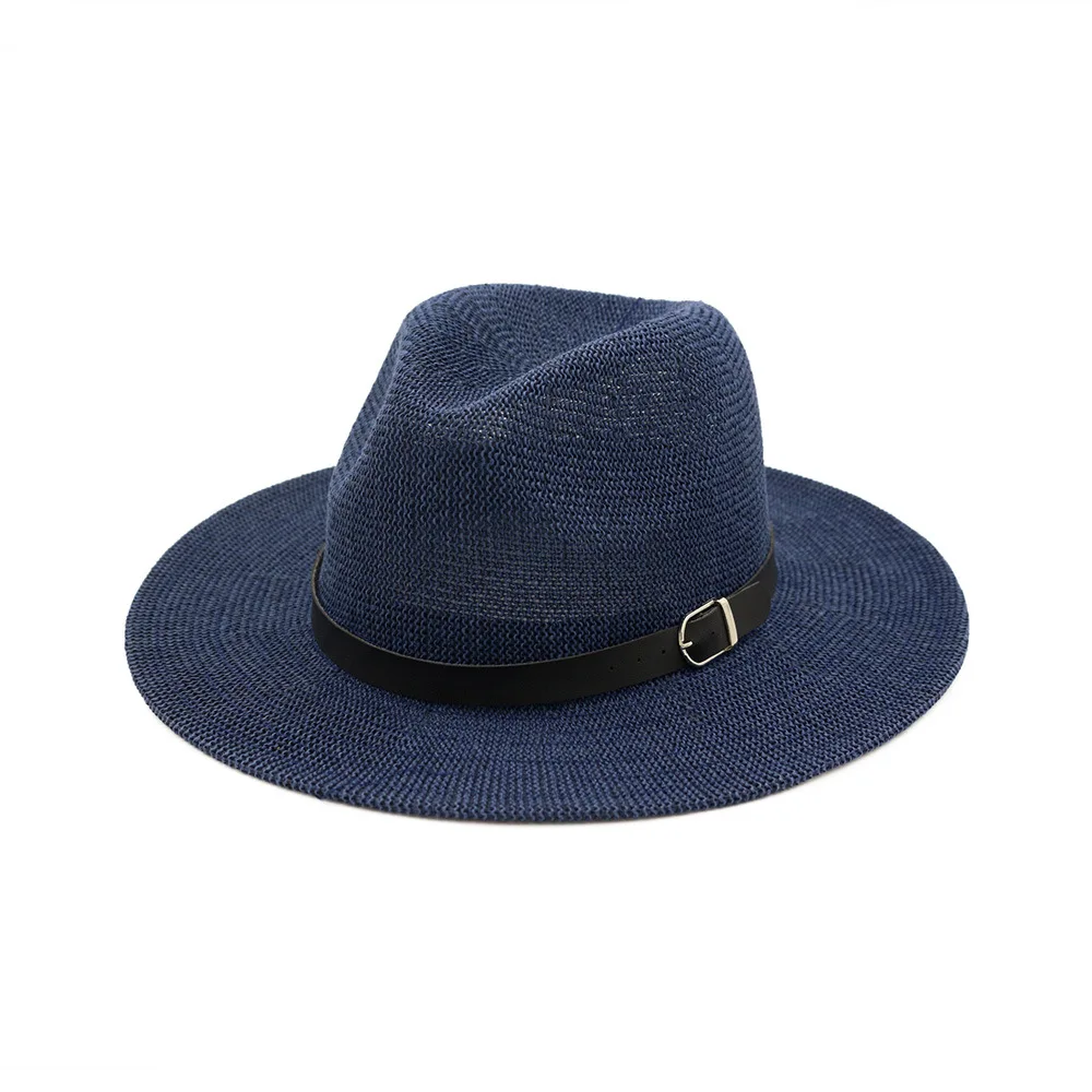 Navy Blue Beach Straw Hat Wome - مراجعة Bucket Hat Straw وسعره