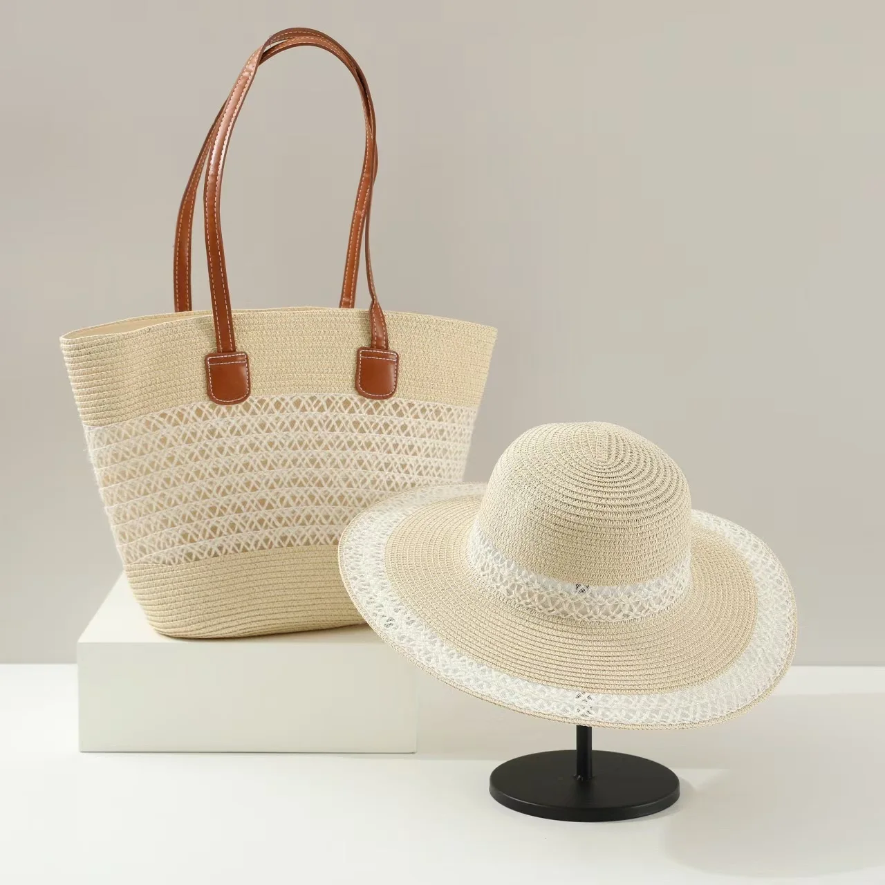 Large Capacity Straw Woven Bag - مراجعة Bucket Hat Straw وسعره