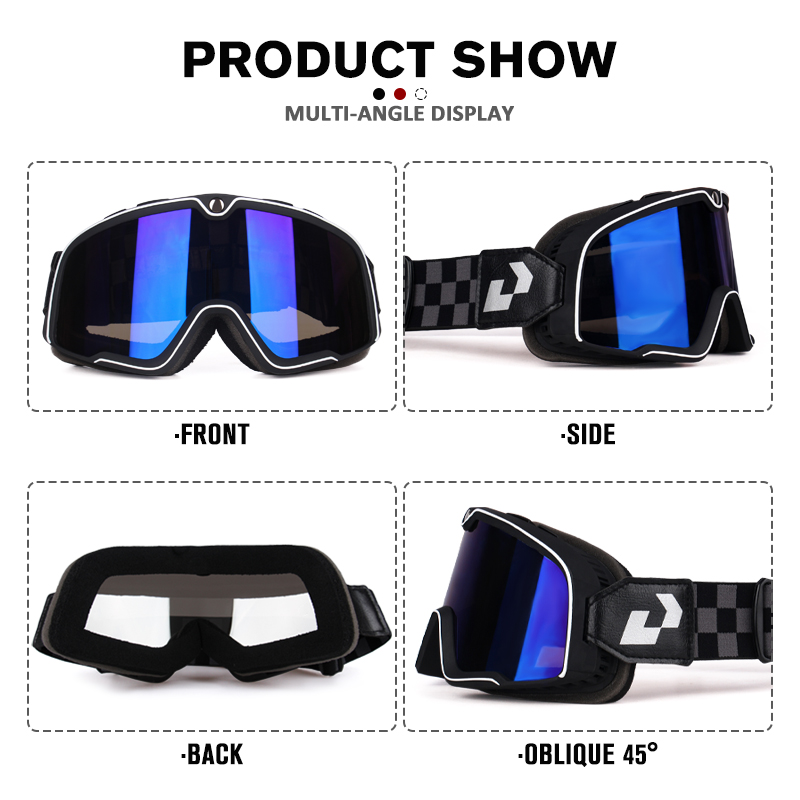 Bicycle Goggles Leather Windsh - مراجعة Sunglass Retainer Cord وسعره