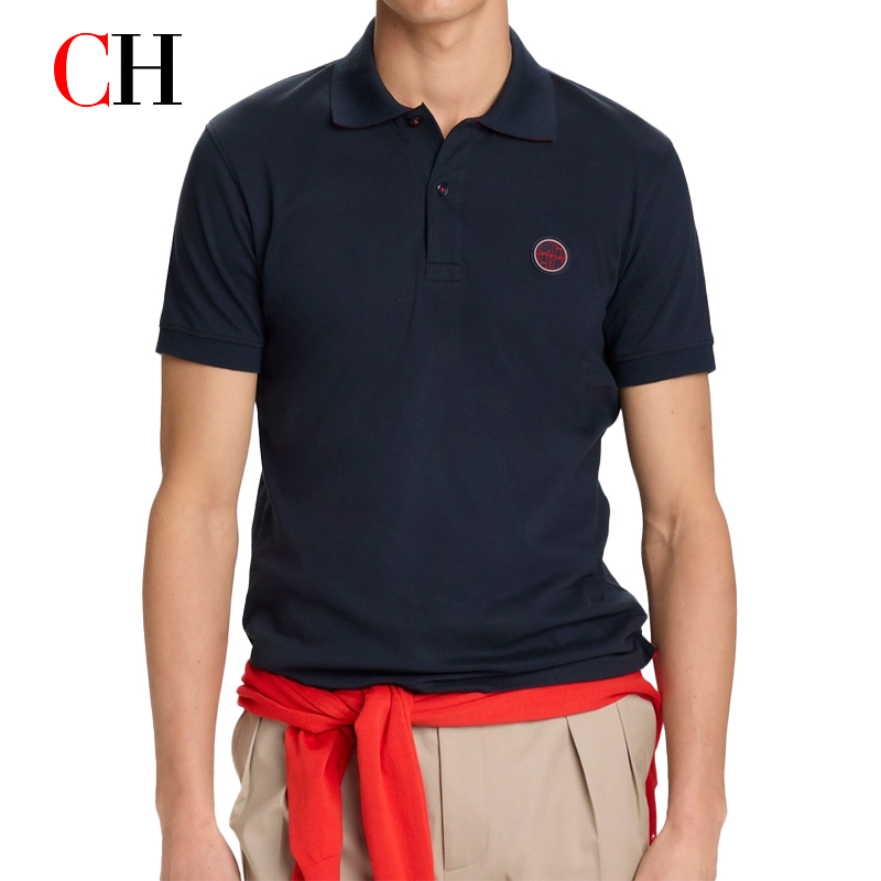 CH Red Accent Circular Rubber  - مراجعة Polo Shirt Pique وسعره