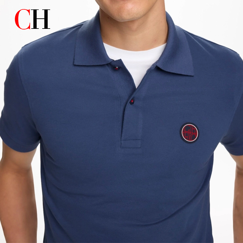 CH Red Accent Circular Rubber  - مراجعة Polo Shirt Pique وسعره