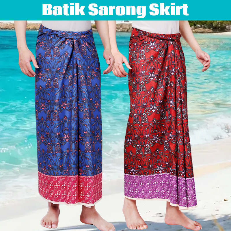 Batik Print Beach Sarong Wrap  - مراجعة Sarong Men Wrap وسعره