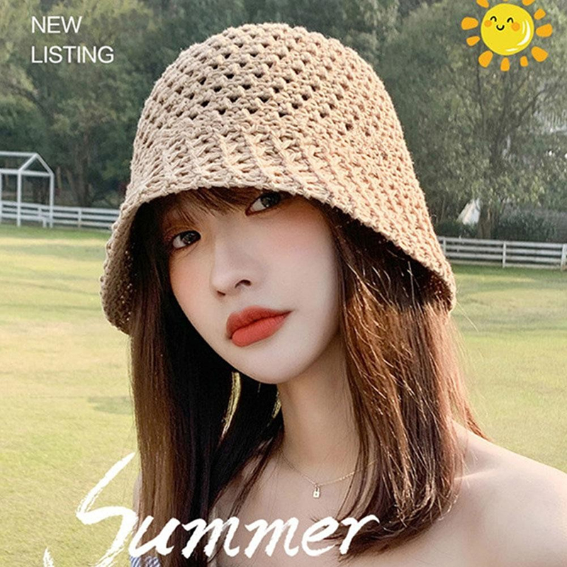 New Girls Sun Hat Wide Brim Fl - مراجعة Bucket Hat Straw وسعره
