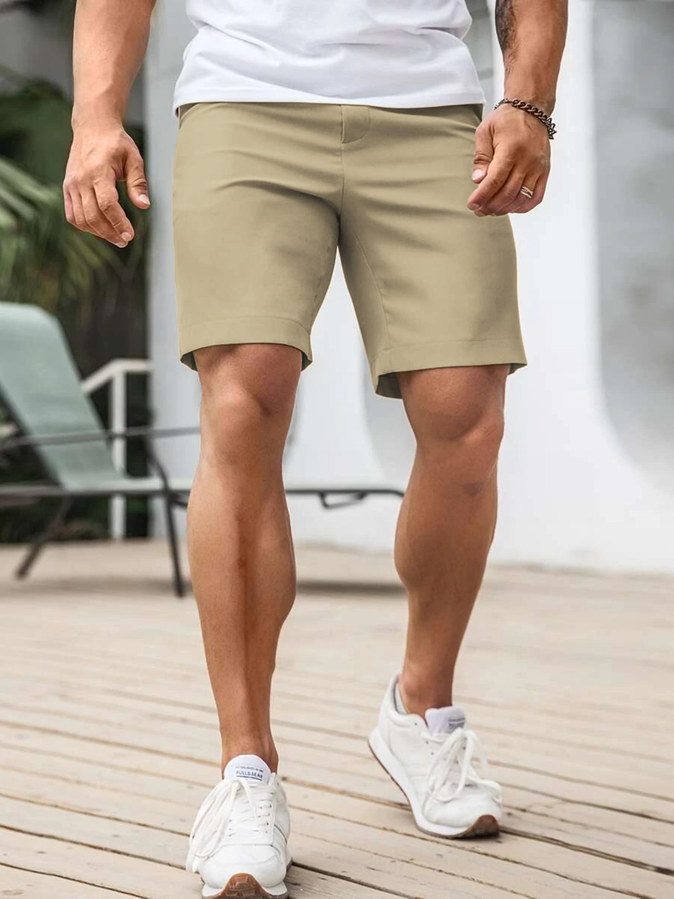 Men's Business Casual Chino Sh - مراجعة Shorts Chino Slim وسعره