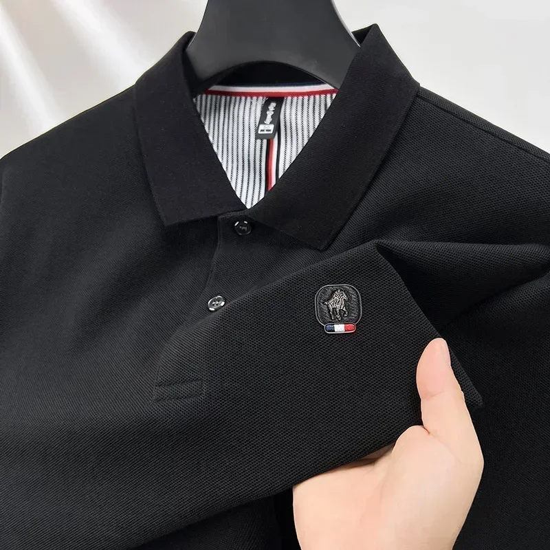 Cotton polo shirt men's long s - مراجعة Polo Shirt Pique وسعره