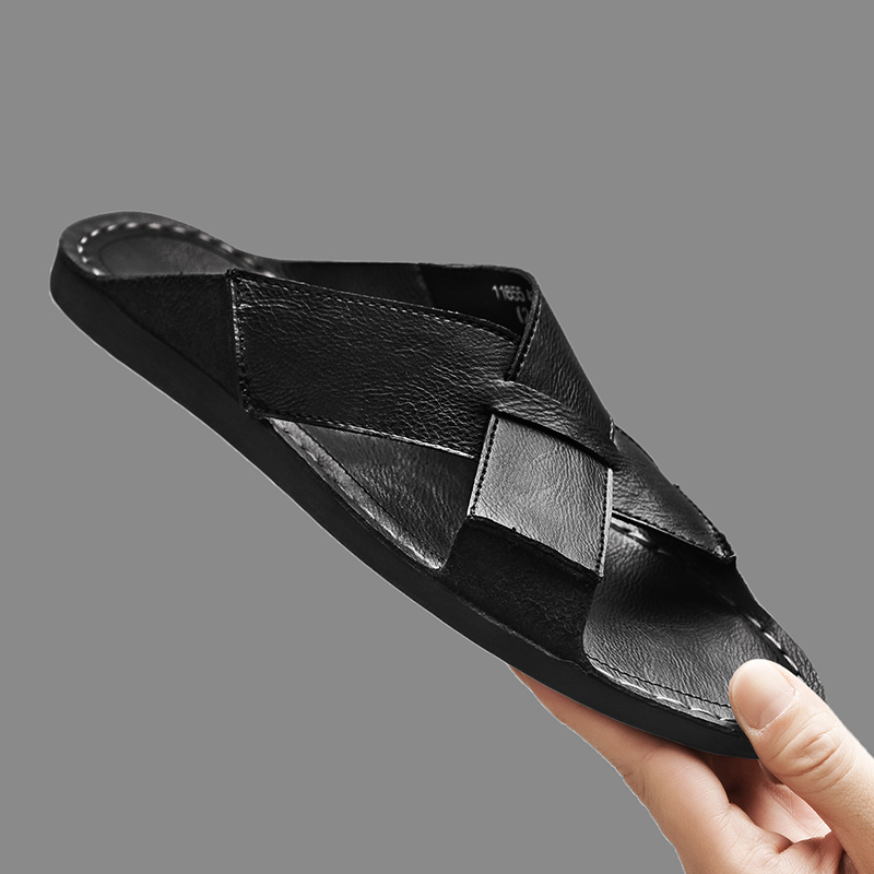 Fashion Genuine Leather Men Sl - مراجعة Flip Flop Leather Men وسعره