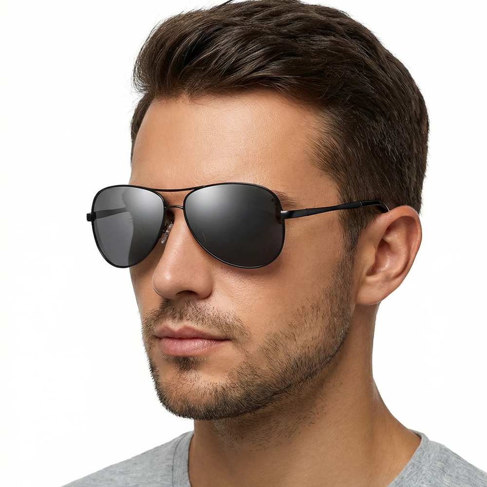 Classic Pilot Polarized Sungla - مراجعة Sunglasses Aviator Polarized وسعره
