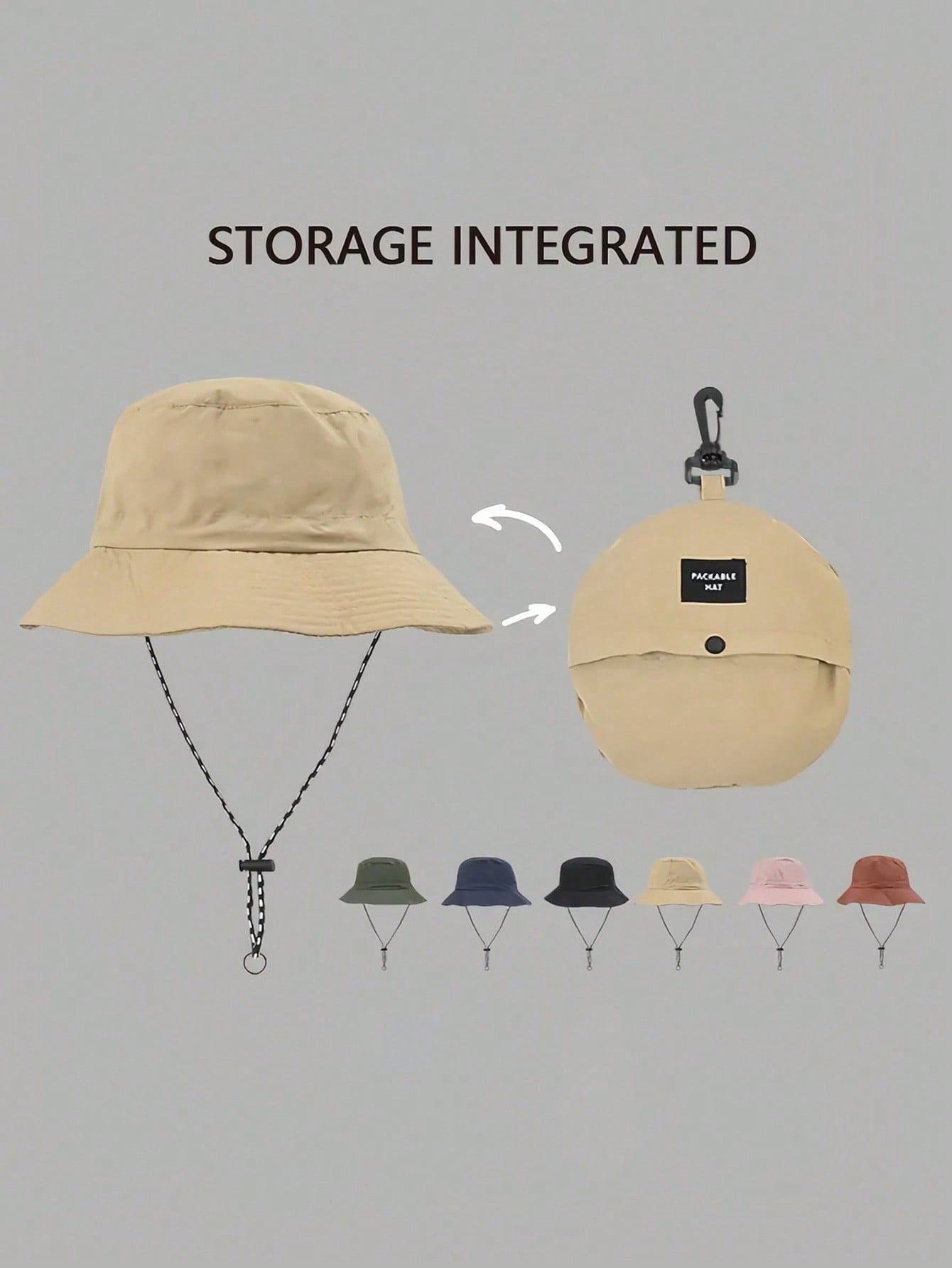 1 Pc Waterproof Bucket Hat, Fo - مراجعة Packable Hat Nylon وسعره