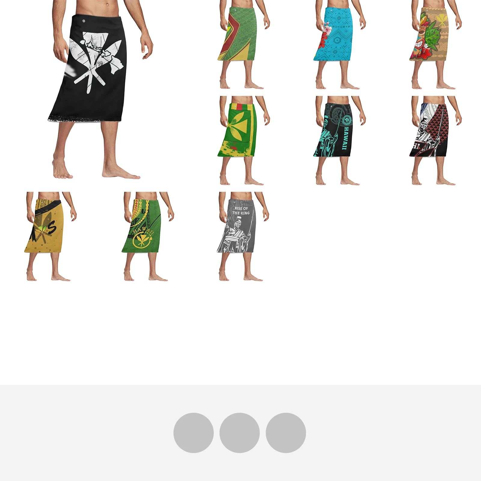 Polynesian Tribal Tattoo Print - مراجعة Sarong Men Wrap وسعره