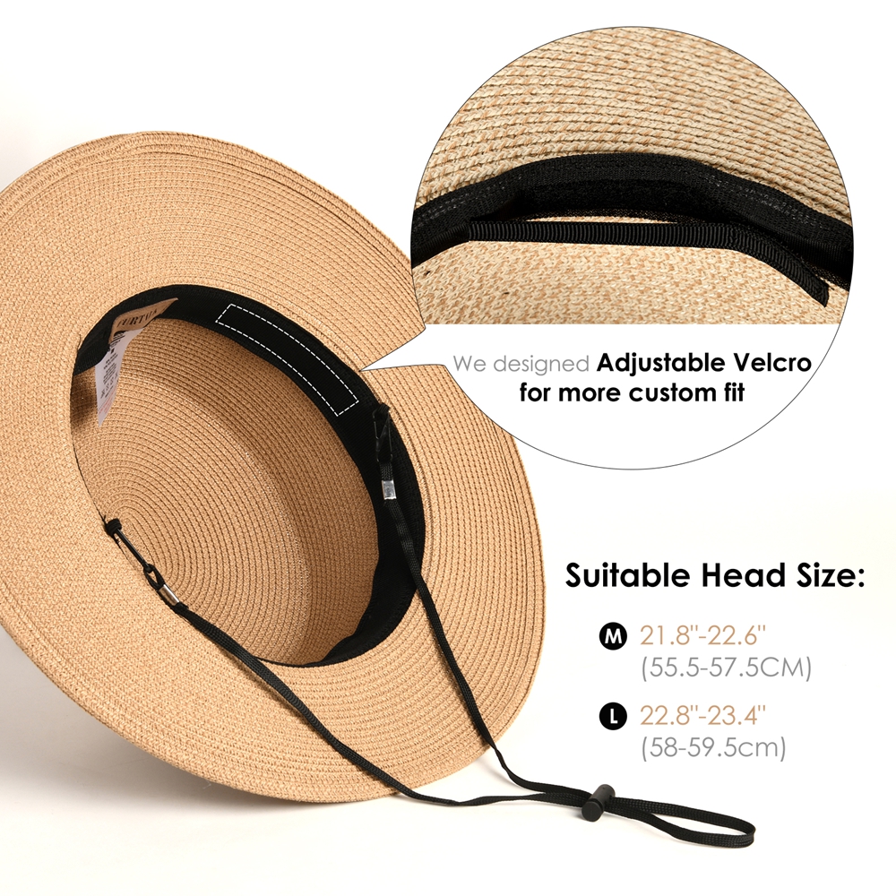 Unisex Flat Top Boater Sun Hat - مراجعة Bucket Hat Straw وسعره