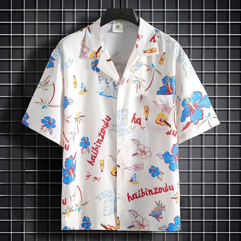 Resort Casual Short-Sleeved Sh - مراجعة Resort Shirt Floral وسعره