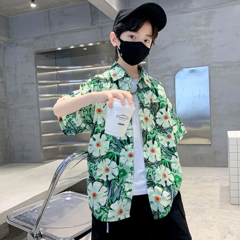 Boys' Floral Shirt Summer Set  - مراجعة Resort Shirt Floral وسعره
