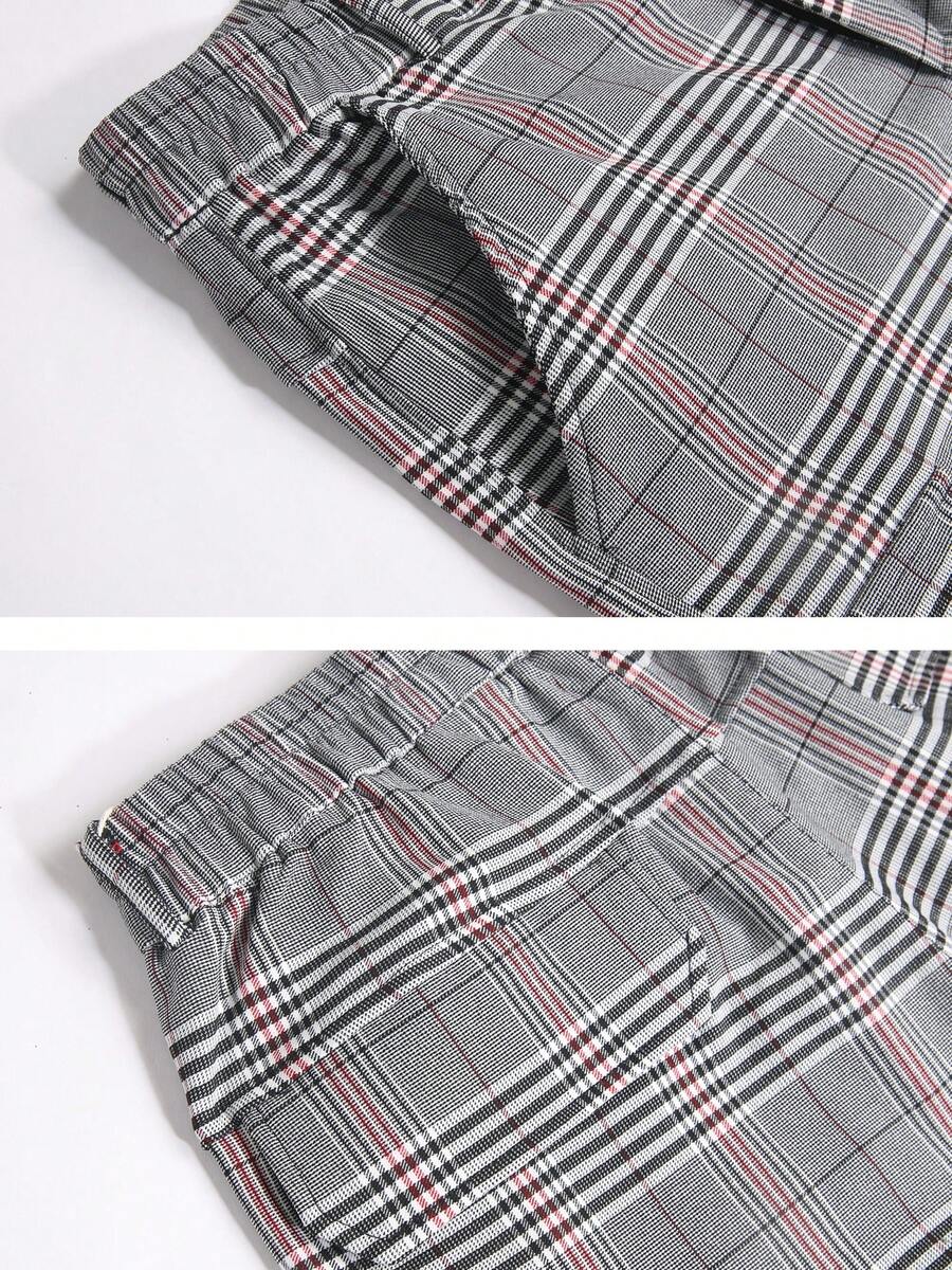Mens Slim Fit Stretch Plaid Dr - مراجعة Shorts Chino Slim وسعره