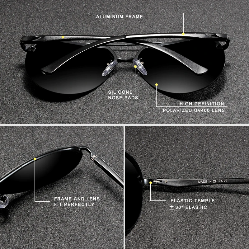 KINGSEVEN  Rimless Pilot Sungl - مراجعة Sunglasses Aviator Polarized وسعره