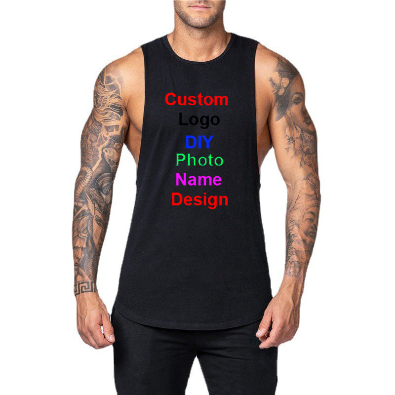 DIY Customized Logo Brand Gym  - مراجعة Tank Top Muscle وسعره