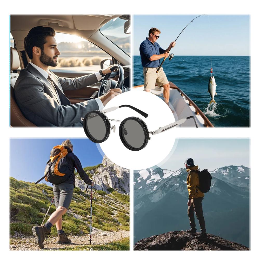 Adjustable ND Polarized Sungla - مراجعة Sunglasses Aviator Polarized وسعره