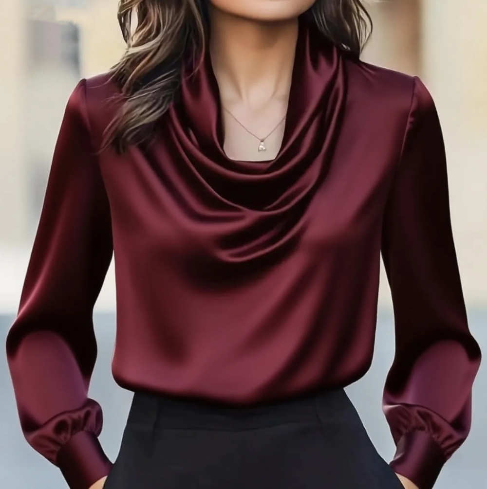 Autumn fashion elegant tempera - مراجعة Shirt Camp Collar وسعره