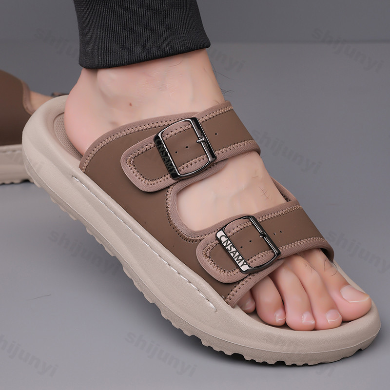 Men's Slippers 2025 Summer Bre - مراجعة Flip Flop Leather Men وسعره