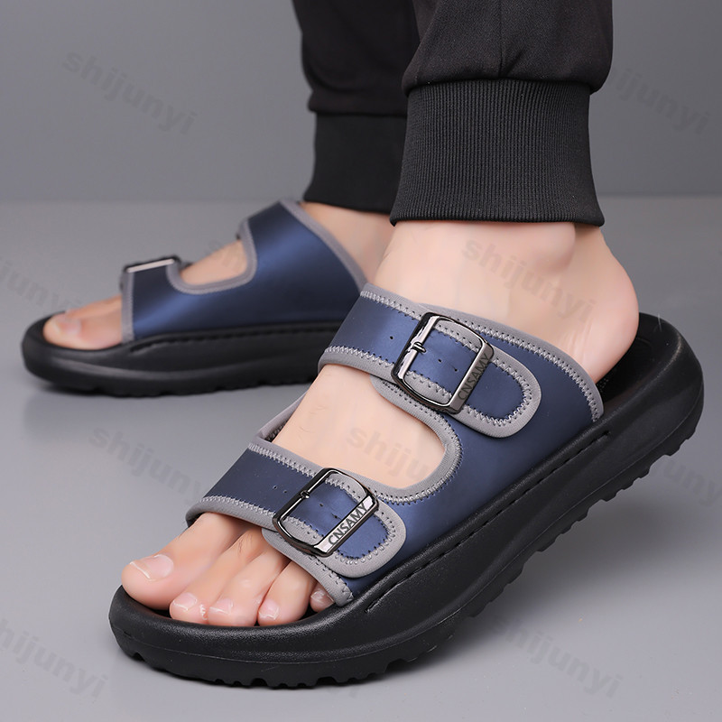 Men's Slippers 2025 Summer Bre - مراجعة Flip Flop Leather Men وسعره