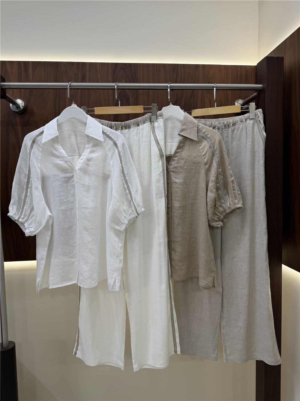 Women's Lape Short-Sleeve Shir - مراجعة Short Linen Drawstring وسعره