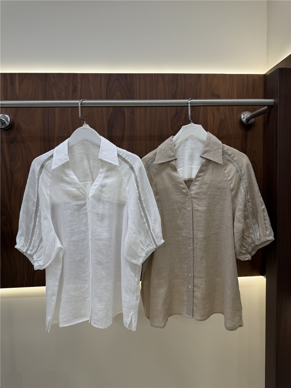 Women's Lape Short-Sleeve Shir - مراجعة Short Linen Drawstring وسعره