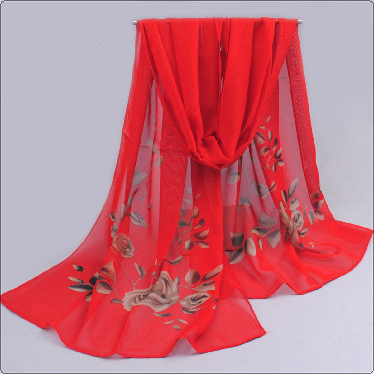 1pcs Chiffon Scarf Simple Eleg - مراجعة Beach Towel Large وسعره