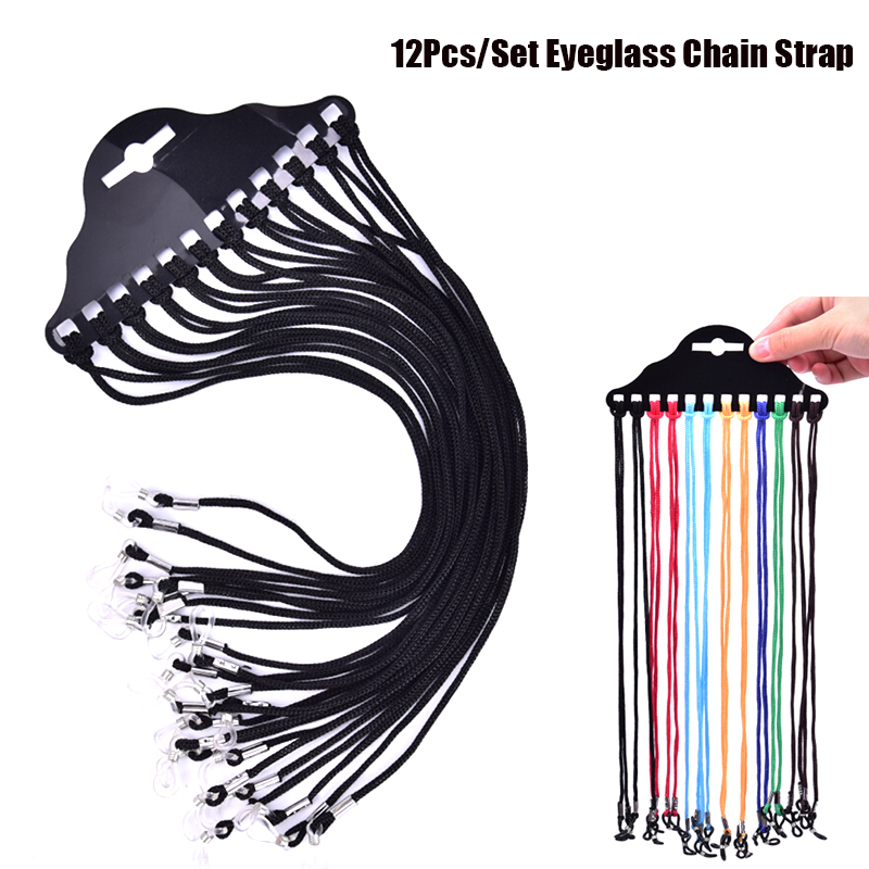 12Pcs/Set Multicolor Sunglasse - مراجعة Sunglass Retainer Cord وسعره