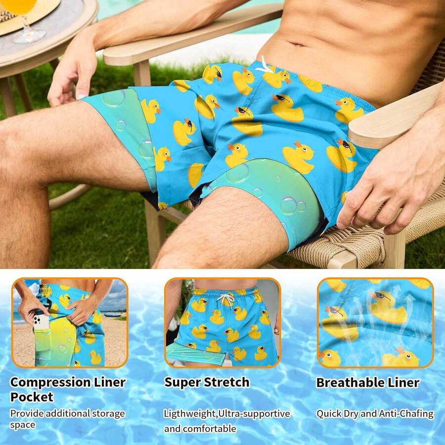 Mens Quick Dry Swim Trunks Wit - مراجعة Swim Trunk Quick Dry وسعره