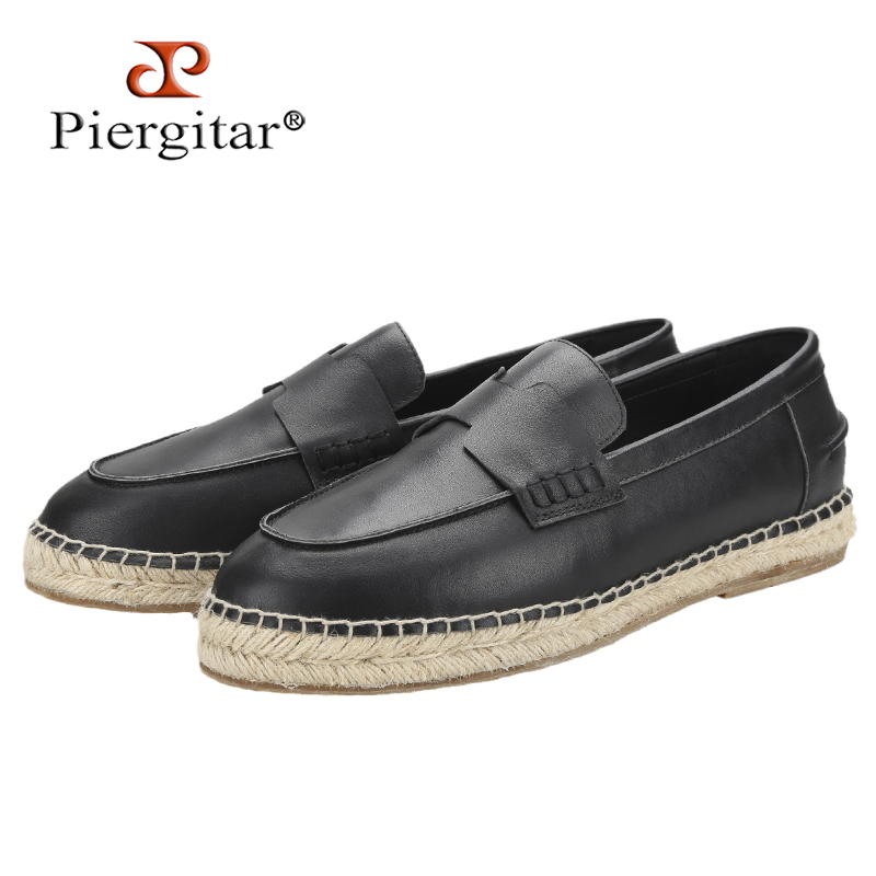 Piegitar Black Genuine Leather - مراجعة Espadrille Slip On وسعره
