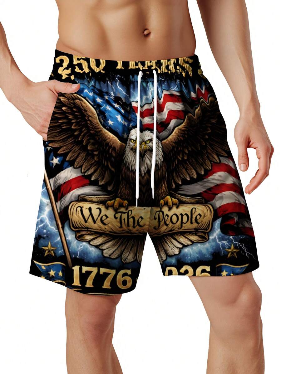 Patriotic Swim Trunks Men Beac - مراجعة Swim Trunk Quick Dry وسعره