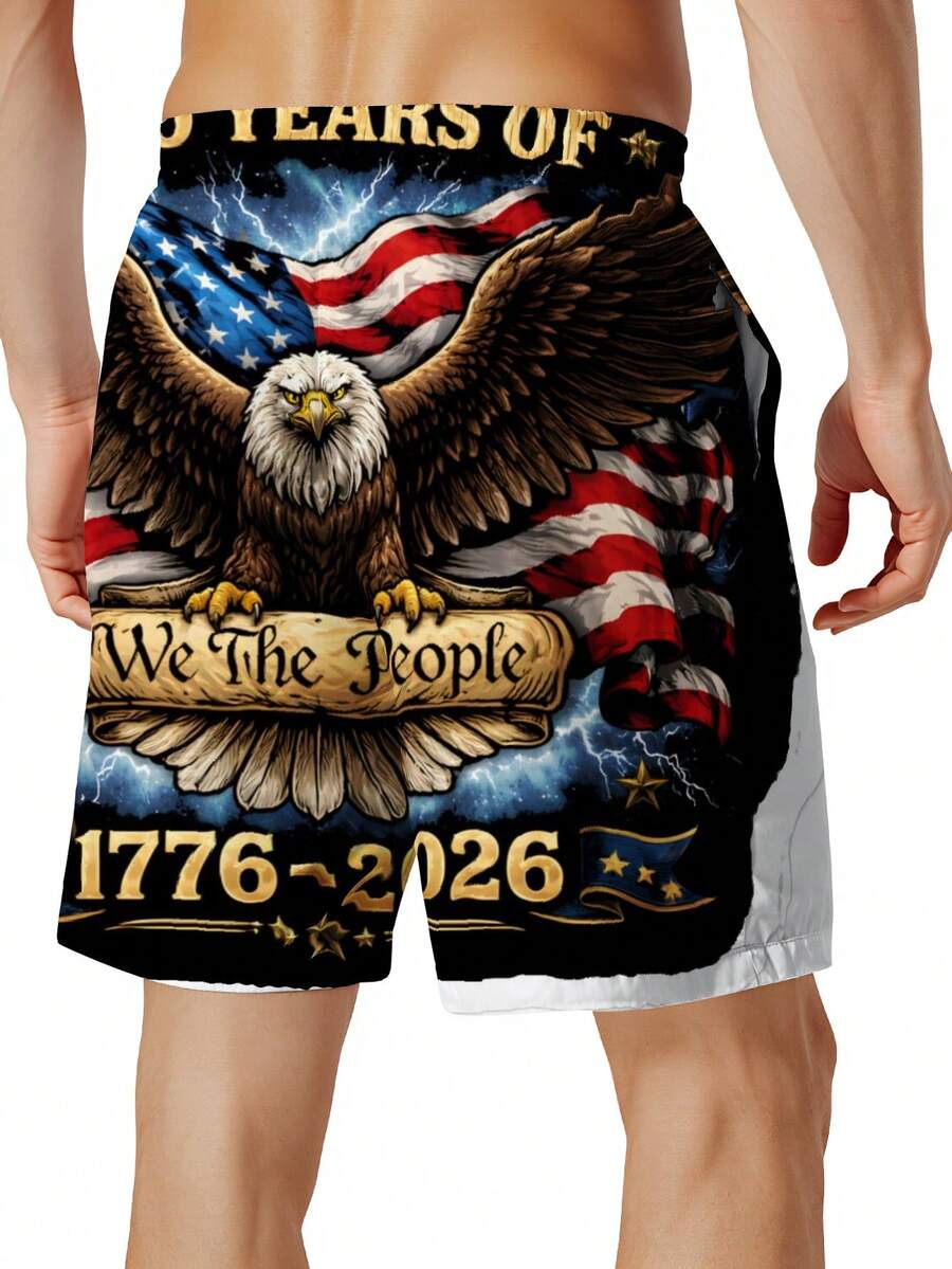 Patriotic Swim Trunks Men Beac - مراجعة Swim Trunk Quick Dry وسعره