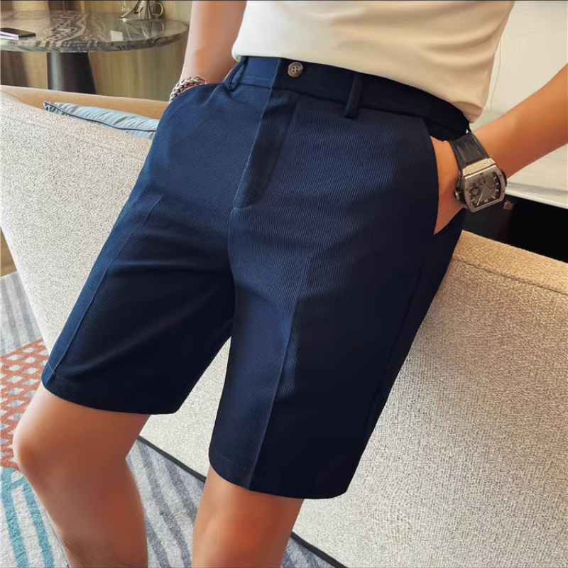 Men's Elastic Waist Summer Sho - مراجعة Shorts Chino Slim وسعره