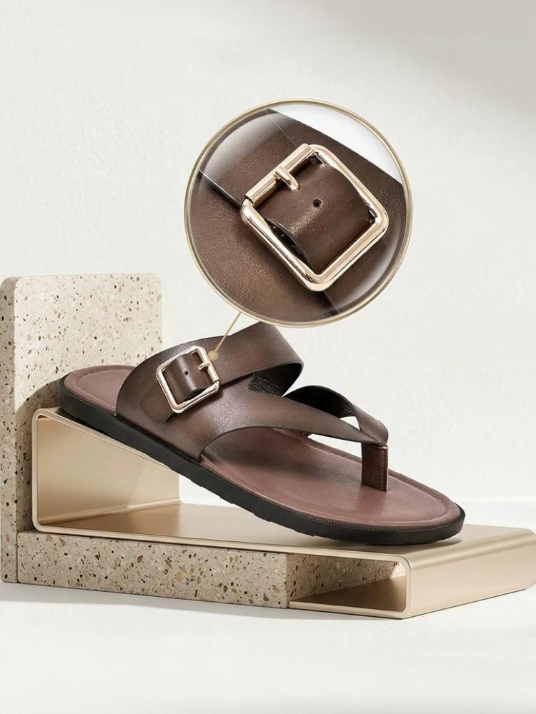 Outside Summer Mens Flat Shoes - مراجعة Flip Flop Leather Men وسعره