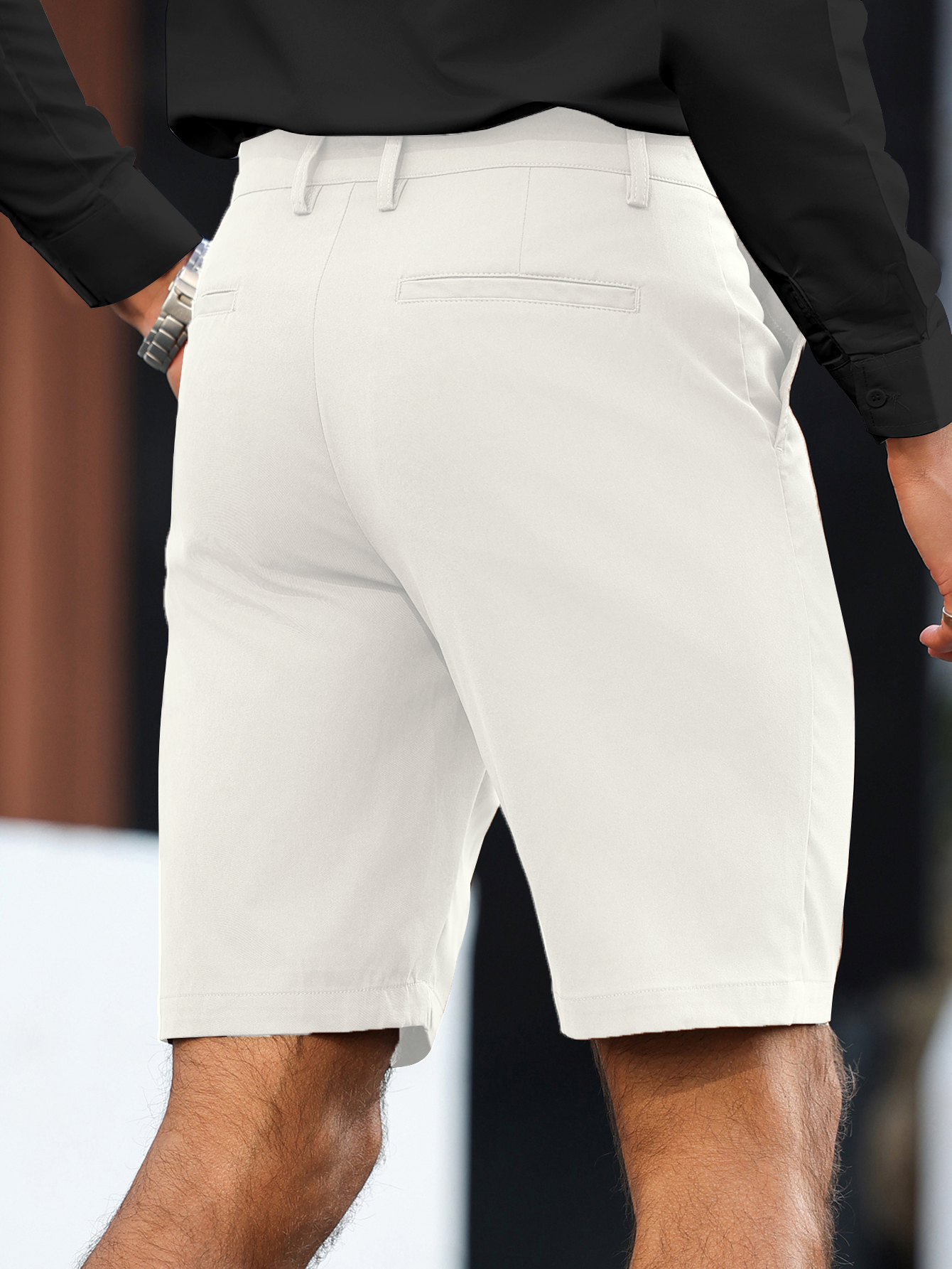 Men's Summer Stretch Chino Sho - مراجعة Shorts Chino Slim وسعره