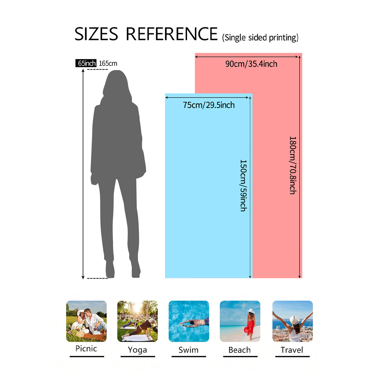 1pc fashionable colorful strip - مراجعة Beach Towel Large وسعره