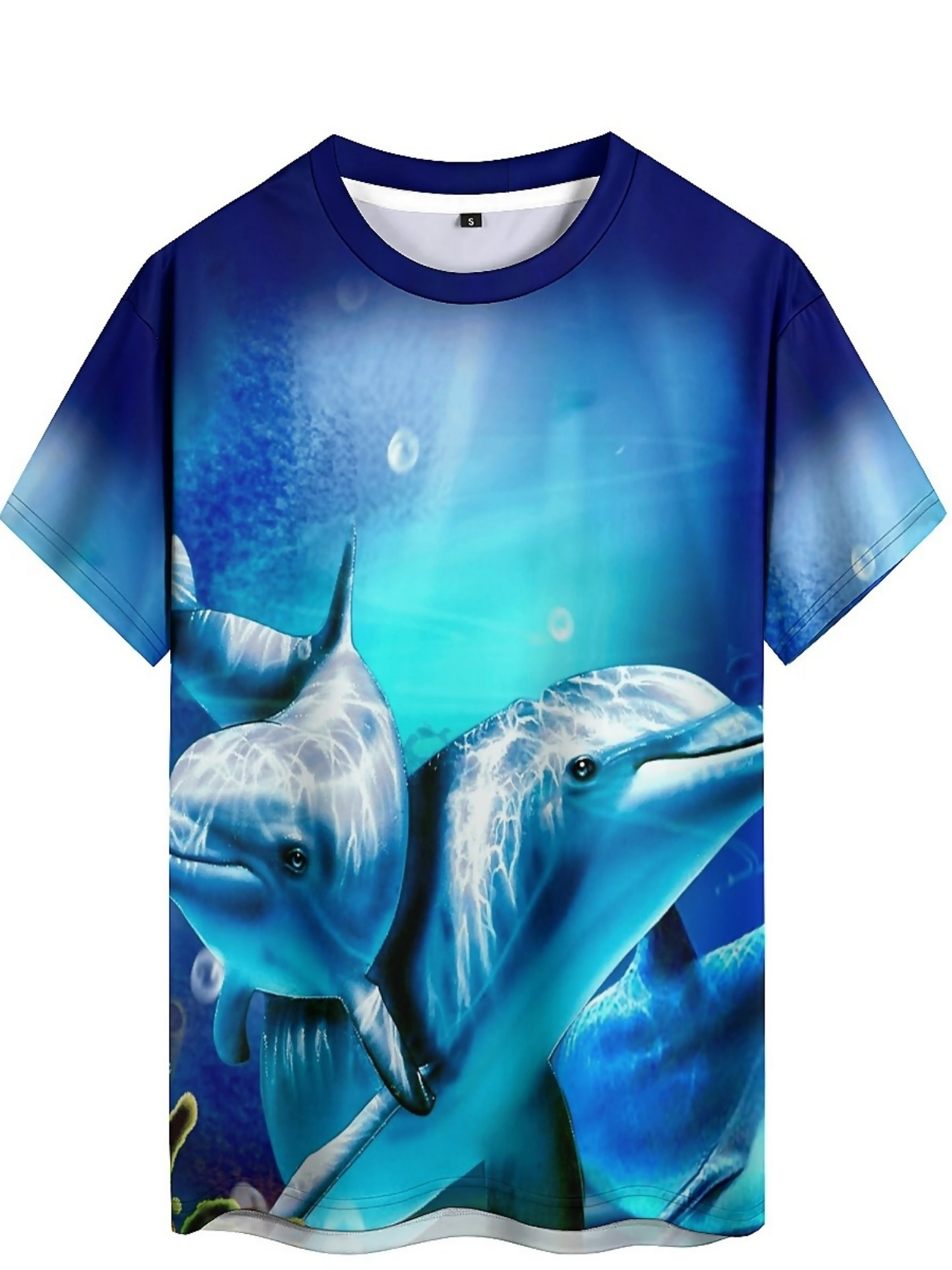 Men'S Ocean Animal Dolphin Pri - مراجعة Tee Graphic Print وسعره