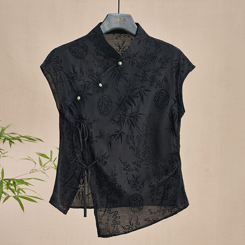 Retro Thin Shirt New Chinese S - مراجعة Shirt Camp Collar وسعره