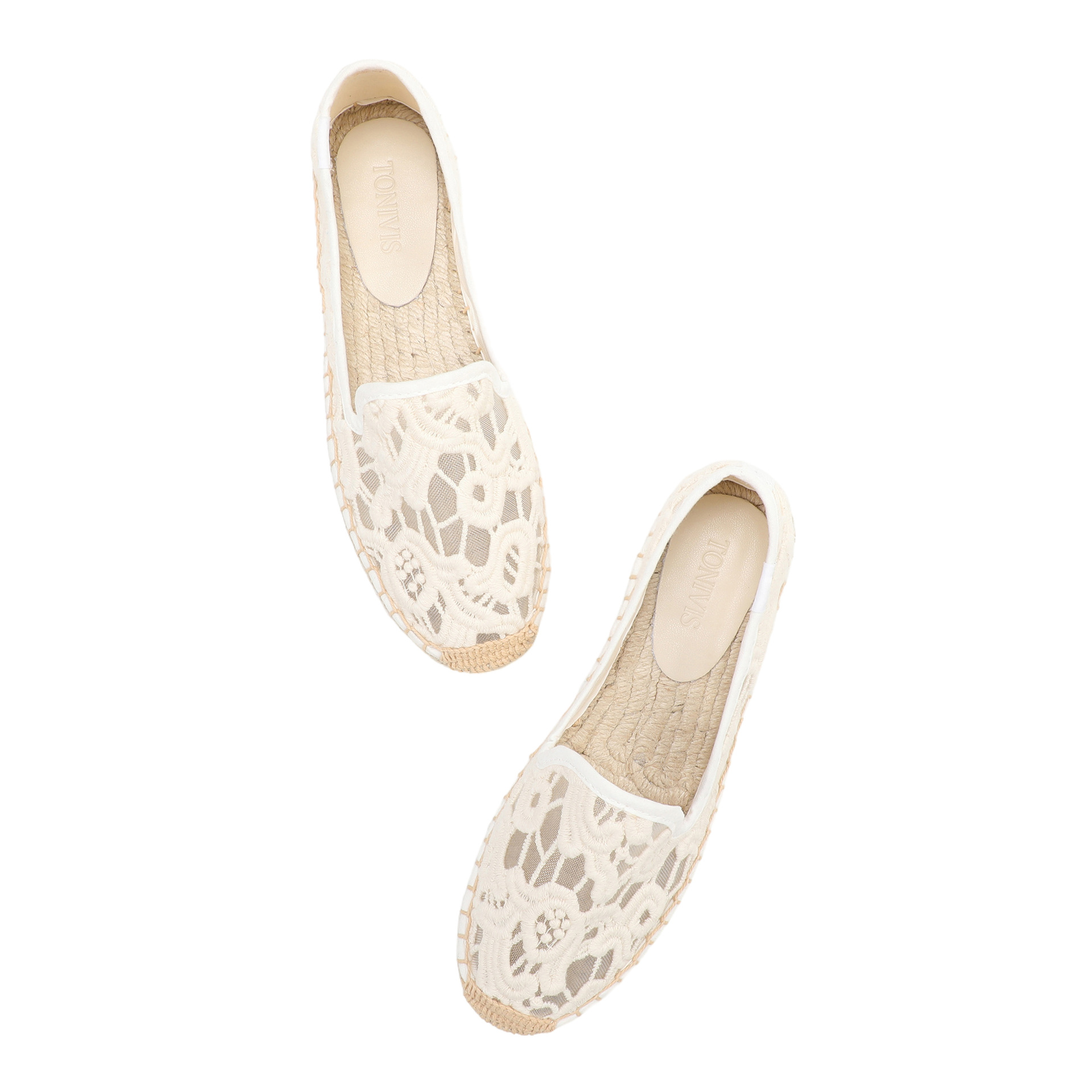 Women Lace Espadrilles Flats S - مراجعة Espadrille Slip On وسعره